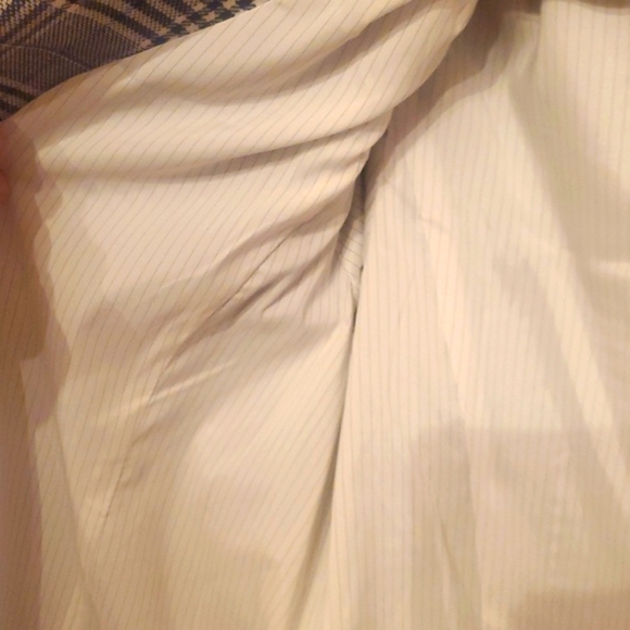 TALBOTS PETITE SIZE 12 Plaid Double-Breasted Blazer - Picture 9 of 10